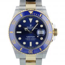 Gents Rolex Submariner Date 126613LB 18ct Yellow Gold Stainless Steel case with Blue dial
