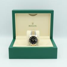 Gents Rolex Datejust 126333 18ct Yellow Gold   Stainless Steel case with Black Diamond Set  dial