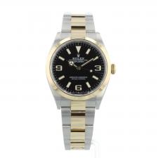 Gents Rolex Explorer 124273 18ct Yellow Gold   Stainless Steel case with Black dial