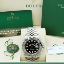 Gents Rolex GMT Master II 126710GRNR Stainless Steel case with Black dial
