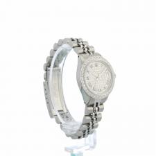 Ladies Rolex DateJust 6517 Steel case with Pave dial