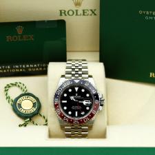 Gents Rolex GMT Master II 126710BLRO Stainless Steel case with Black dial