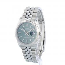 Gents Rolex DateJust 36 126234 Stainless Steel case with Mint Green dial