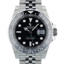 Gents Rolex GMT Master II 126710GRNR Stainless Steel case with Black dial