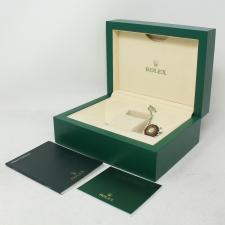 Ladies Rolex Pearlmaster 80299 18ct White Gold case with Black MOP Diamond Set dial