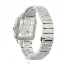 Gents Cartier Santos De Cartier WHSA0015 Steel case with Skeleton dial