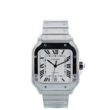 Gents Cartier Santos WSSA0018 Steel case with Silver dial