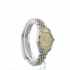 Ladies Rolex DateJust 69173 18ct Yellow Gold   Stainless Steel case with Champagne Diamond Set dial