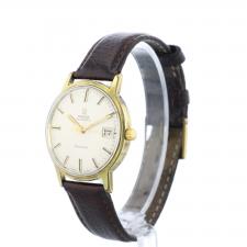 Gents Omega Geneve Gold Plated Stainless Steel case with Silver dial