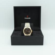 Gents Tudor Tudor Royal 28603 Gold Plated   Stainless Steel case with Chocolate dial