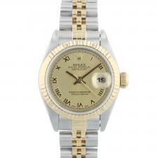 Ladies Rolex DateJust 69173 18ct Yellow Gold   Stainless Steel case with Gilt dial