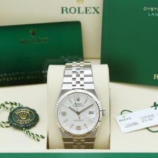 Gents Rolex Land Dweller 40 127334 Steel case with Honeycomb motif dial