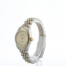 Ladies Rolex DateJust 69173 18ct Yellow Gold Stainless Steel case with Champagne Jubilee Diamond dial