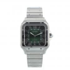 Gents Cartier Santos WSSA0062 Steel case with Green dial