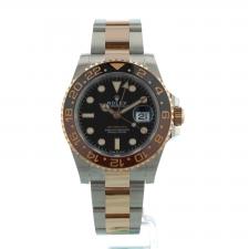 Gents Rolex GMT Master II 126711CHNR 18ct Rose Gold Stainless Steel case with Black dial