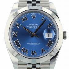 Gents Rolex Datejust 41 126300 Steel case with Blue dial