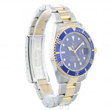 Gents Rolex Submariner Date 16613 18ct Yellow Gold Stainless Steel case with Blue dial