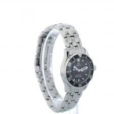 Ladies Omega  21230286101001 Steel case with Black Wave dial