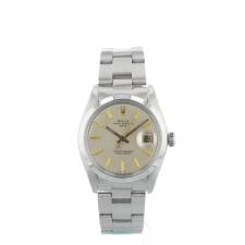 Gents Rolex Date 1500 Steel case with Silver dial
