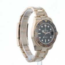 Gents Rolex GMT Master II 126715CHNR 18ct Rose Gold case with Black dial