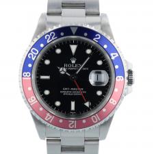 Gents Rolex GMT Master II 16700 Steel case with Black dial