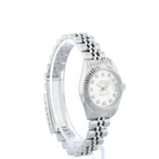 Ladies Rolex DateJust 69174 Steel case with Silver Diamond Dot dial