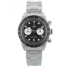 Gents Tudor Black Bay Chrono 79360N Steel case with Black dial
