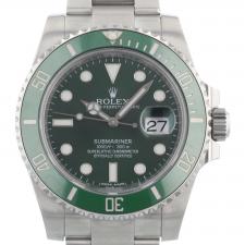 Gents Rolex Submariner Date 116610LV Steel case with Green dial
