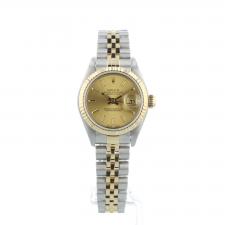 Ladies Rolex Datejust 79173 18ct Yellow Gold   Stainless Steel case with Gilt dial