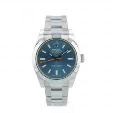Gents Rolex Milgauss 116400GV Steel case with Blue dial
