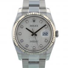 Gents Rolex Datejust 36 116234 Stainless Steel  case with Silver Diamond Jubilee  dial