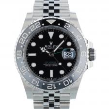 Gents Rolex GMT Master II 126710GRNR Stainless Steel case with Black dial