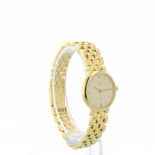 Ladies Omega DeVille 71606300 18 CT case with Gilt dial
