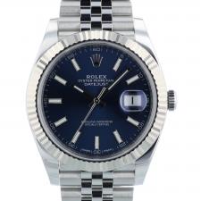 Gents Rolex Datejust 41 126334 Steel case with Blue dial