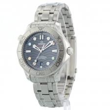 Gents Omega Seamaster Beijing 2022 52230422003001 Steel case with Blue Wave dial