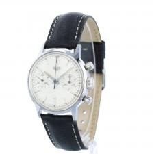 Gents Heuer Steel case with Silver dial