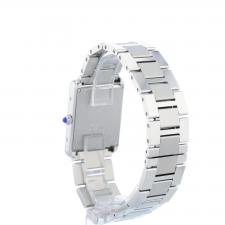 Ladies Cartier Tank Solo 3169 Steel case with Silver dial