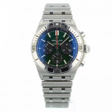 Gents Breitling Chronomat B01 42 AB0134101L1A1 Steel case with Green dial