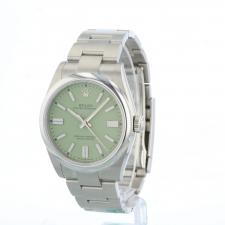 Gents Rolex Oyster Perpetual 41 134300 Steel case with Pistachio dial