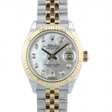 Ladies Rolex DateJust 28 279173 18ct Yellow Gold Stainless Steel case with MOP Diamond dial
