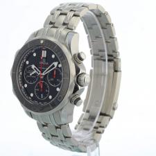 Gents Omega Seamaster Chrono 44 21230445001001 Steel case with Black dial