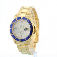 Gents Rolex Submariner Date 16618 18ct Yellow Gold case with Aftermarket Serti dial