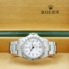 Gents Rolex Explorer II 16570 Steel case with White dial
