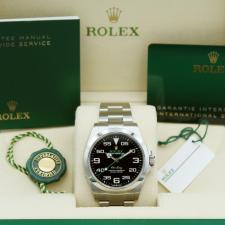 Gents Rolex Air King 126900 Steel case with Black dial