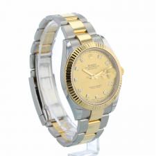 Gents Rolex Datejust 41 126333 18ct Yellow Gold   Stainless Steel case with Champagne Diamond Set dial