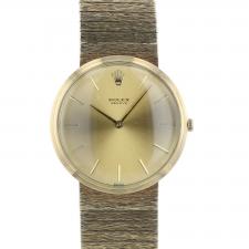 Gents Rolex Geneve 9ct Yellow Gold case with Gilt dial