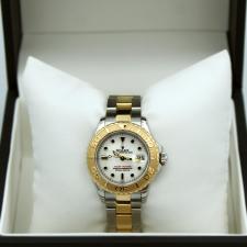Ladies Rolex Yacht-Master 169623 18ct Yellow Gold   Stainless Steel case with White dial