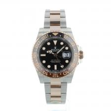 Gents Rolex GMT Master II 126711CHNR 18ct Rose Gold Stainless Steel case with Black dial