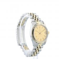 Ladies Rolex DateJust 31 6827 18ct Yellow Gold Stainless Steel case with Gilt dial