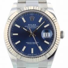 Gents Rolex Datejust 41 126334 Steel case with Blue dial